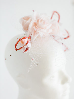 Anstecker mit Schleier YOUNG ROSE – Bild 6