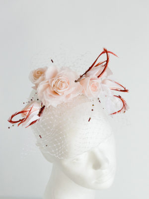 Anstecker mit Schleier YOUNG ROSE – Bild 11