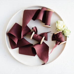 Seidenband MAUVE Habutai Bouquet Collection – Bild 5