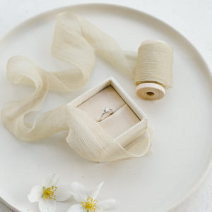 Silk ribbon SAND Crinkled Chiffon - Image 6