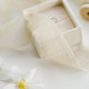 Silk ribbon SAND Crinkled Chiffon - Image 8