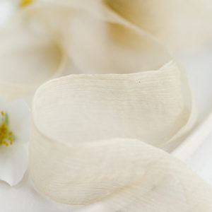 Silk ribbon SAND Crinkled Chiffon - Image 10