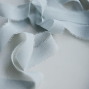 Silk ribbon BLUE STAR Crepe-de-Chine - Image 8