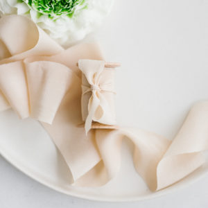 Seidenband ELFENBEIN Crepe-de-Chine BOUQUET Collection – Bild 6
