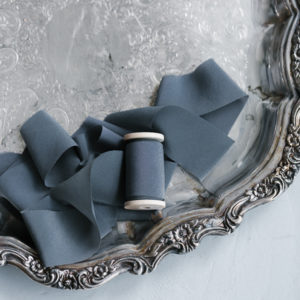 Seidenband BLUE NIGHT Crepe-de-Chine BOUQUET Collection – Bild 2