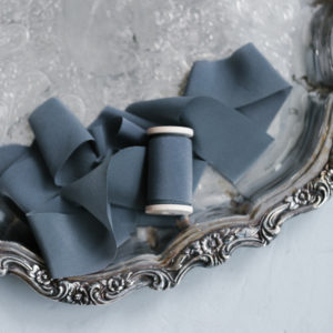 Seidenband BLUE NIGHT Crepe-de-Chine BOUQUET Collection – Bild 3