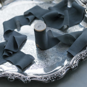 Seidenband BLUE NIGHT Crepe-de-Chine BOUQUET Collection – Bild 7