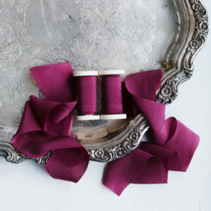 Seidenband FUCHSIA Crepe-de-Chine BOUQUET Collection