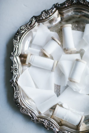 Silk ribbon white