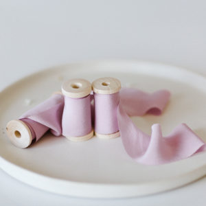 Silk ribbon FLAMINGO Crepe-de-Chine BOUQUET Collection - Image 5