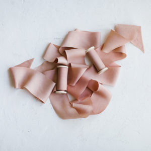 Silk ribbon DUSTY ROSE Habutai BOUQUET Collection - Image 5