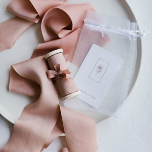 silk ribbon Dusty Rose