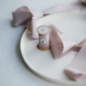 Silk ribbon Lavender Fog Habutai BOUQUET Collection - Image 3