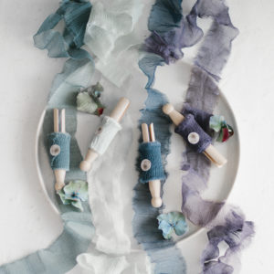 Silk ribbon SEA WAVE Crinkled Chiffon QUER - Image 6