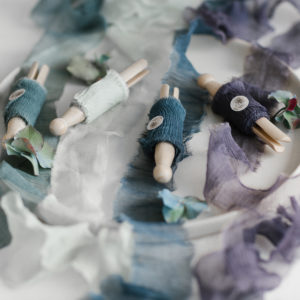 Silk ribbon SEA WAVE Crinkled Chiffon QUER - Image 3