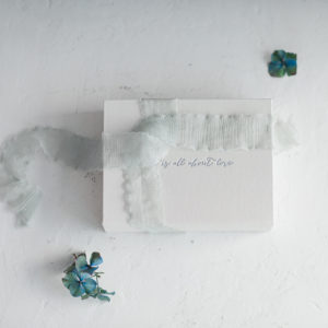 Silk ribbon SEA WAVE Crinkled Chiffon QUER - Image 4