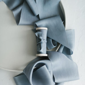Seidenband DUSTY BLUE Habutai BOUQUET Collection – Bild 8