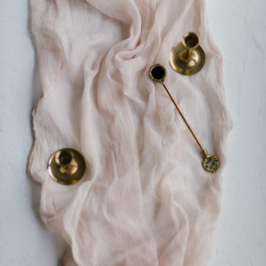 cotton table runner pink