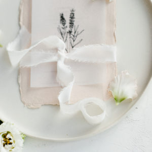 Silk ribbon Schneeweiß for wedding invintation, bouquets and all wedding styling, Charmeuse silk - Image 3