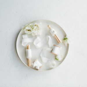 Silk ribbon Schneeweiß for wedding invintation, bouquets and all wedding styling, Charmeuse silk - Image 6