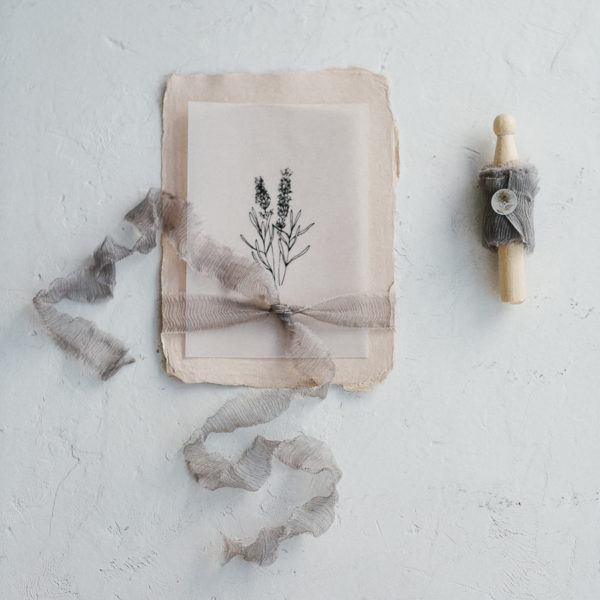 Silk ribbon for wedding invintation