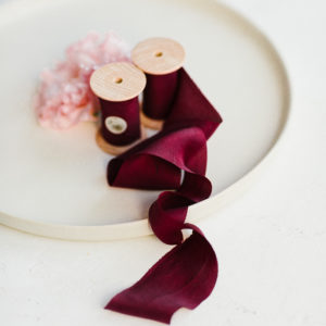 Seidenband PLUM Habutai BOUQUET Collection – Bild 3