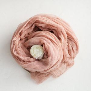 Tischläufer CORAL PINK 4,00m x 0,90m Baumwolle Gaze – Bild 5