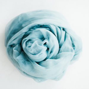 Tischläufer Chiffon Blau