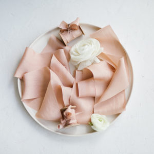 Seidenband CORAL PINK Habutai BOUQUET Collection – Bild 9