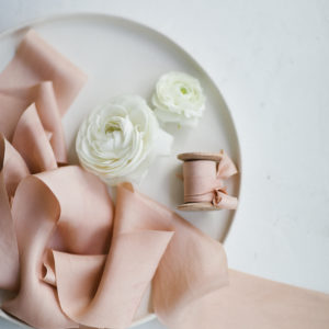 Seidenband CORAL PINK Habutai BOUQUET Collection – Bild 7