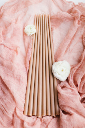 Hochzeitskerzen PINK CORAL