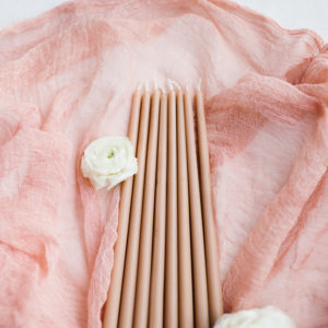 Hochzeitskerzen PINK CORAL 40 cm