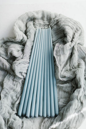 Stabkerze DUSTY BLUE 40 cm