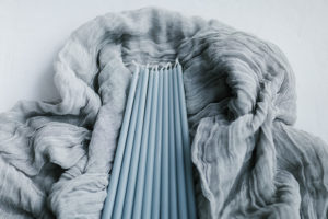 Stabkerze DUSTY BLUE 40 cm