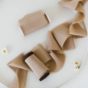 Seidenband TAUPE