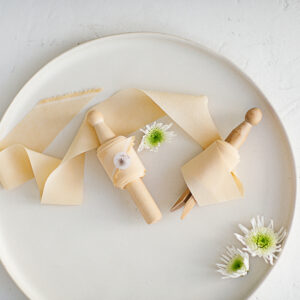 Seidenband Creme Brulee Crepe-de-Chine BOUQUET Collection – Bild 8