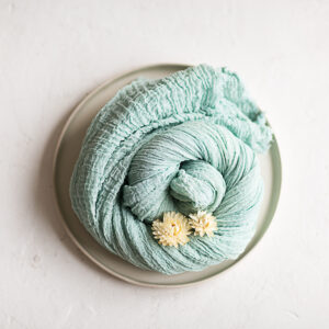 Tischläufer AQUA BLUE Baumwolle Gaze – Bild 6