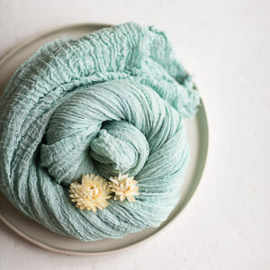 Tischläufer AQUA BLUE Baumwolle Gaze – Bild 7
