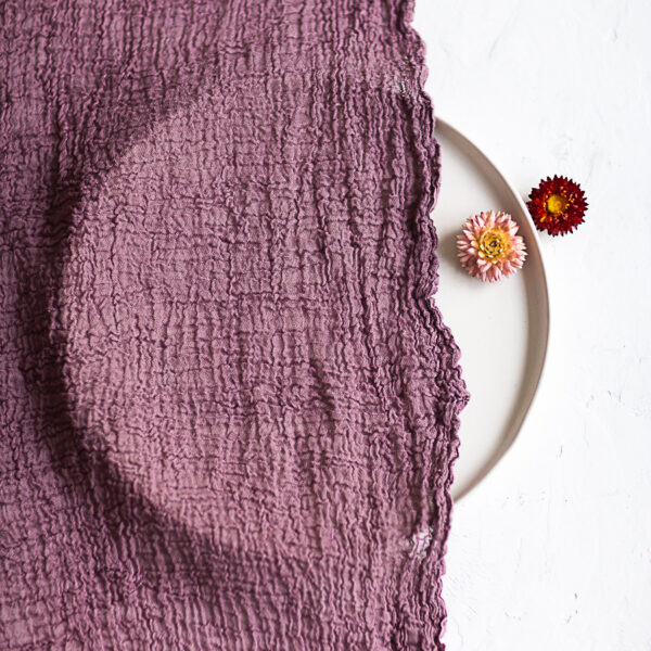 Table runner BURGUNDY