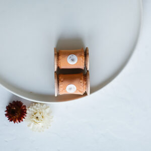 Seidenband Burnt Orange Crepe-de-Chine Rustic look – Bild 10