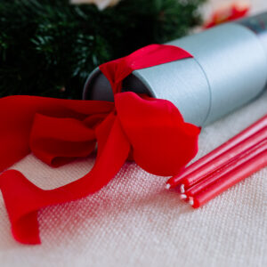 Weihnachtskerzen rot 40cm Set aus 8 Stück – Bild 9