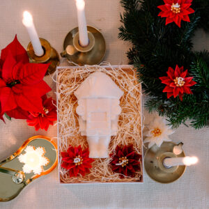 Weihnachtskerze Nussknacker