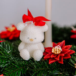 Weihnachtskerze Bär