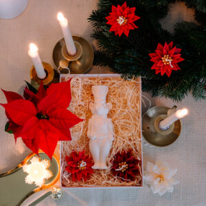 Weihnachtskerze Mäusekönig