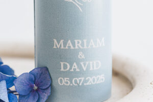 personalisierte Hochzeitskerze