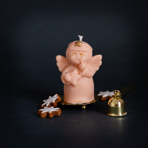 Kerze Engel Peach