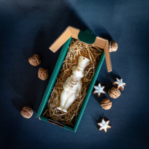 Weihnachtskerze Mäusekönig