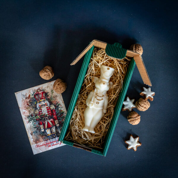 Weihnachtskerze Mäusekönig