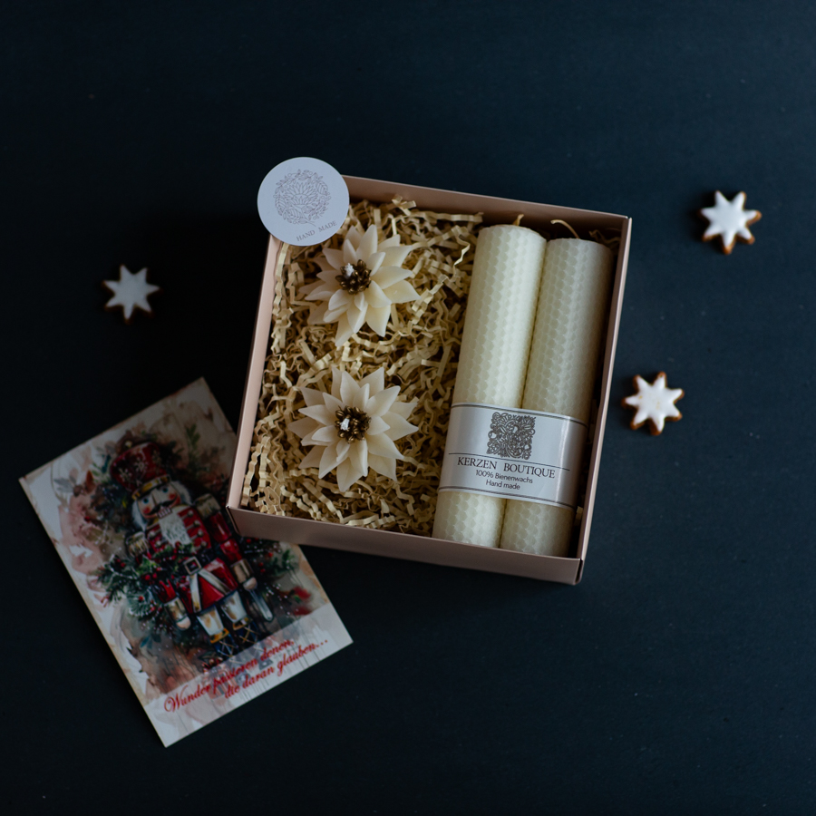 Adventskranzkerzen weiß 2 Stk