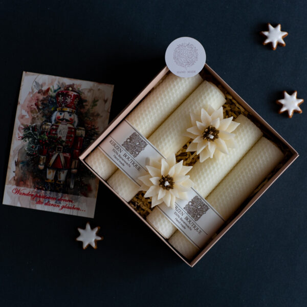 Adventskranzkerzen weiß 4 Stk